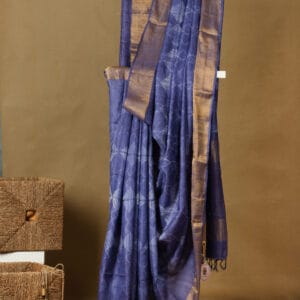 Desi Tussar Saree with Shibori