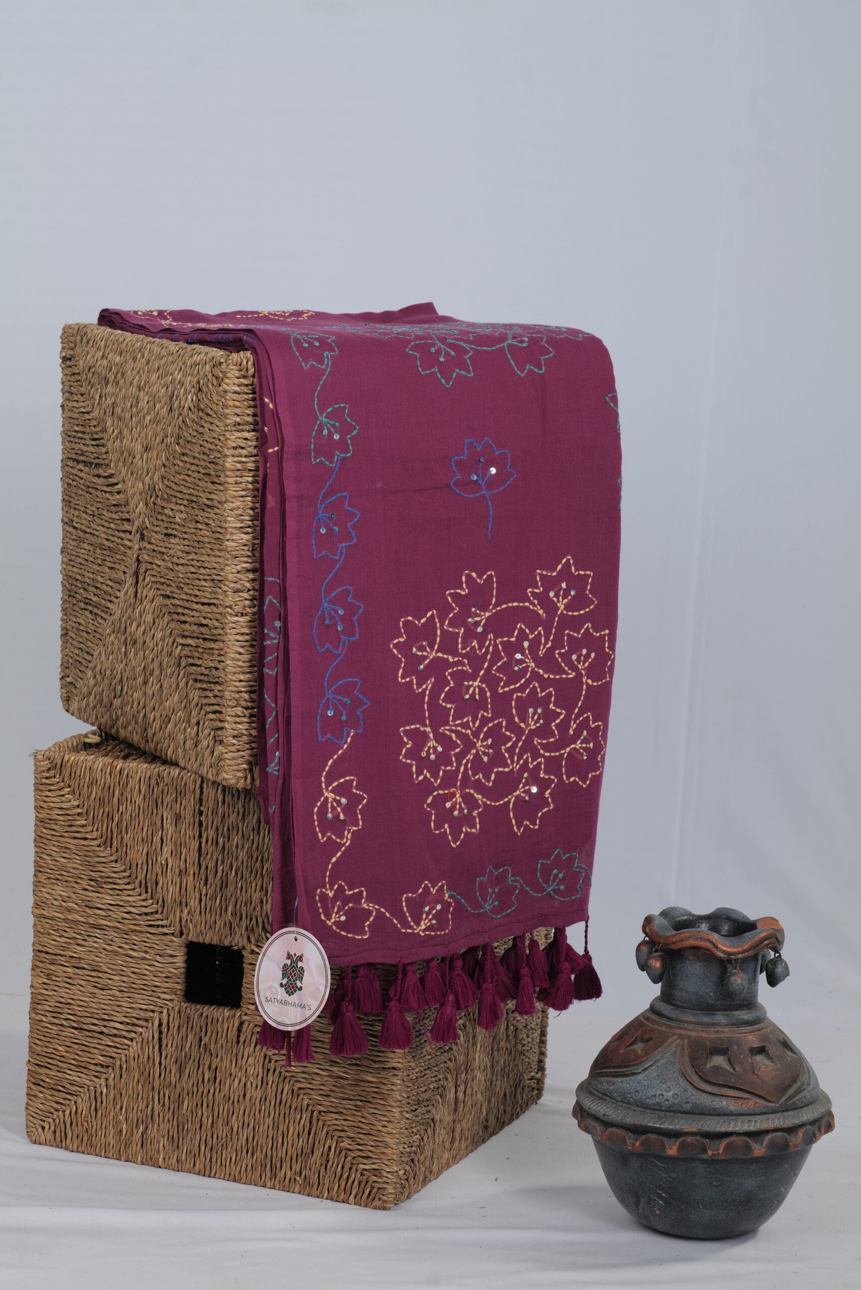 Mul Kantha Work Saree