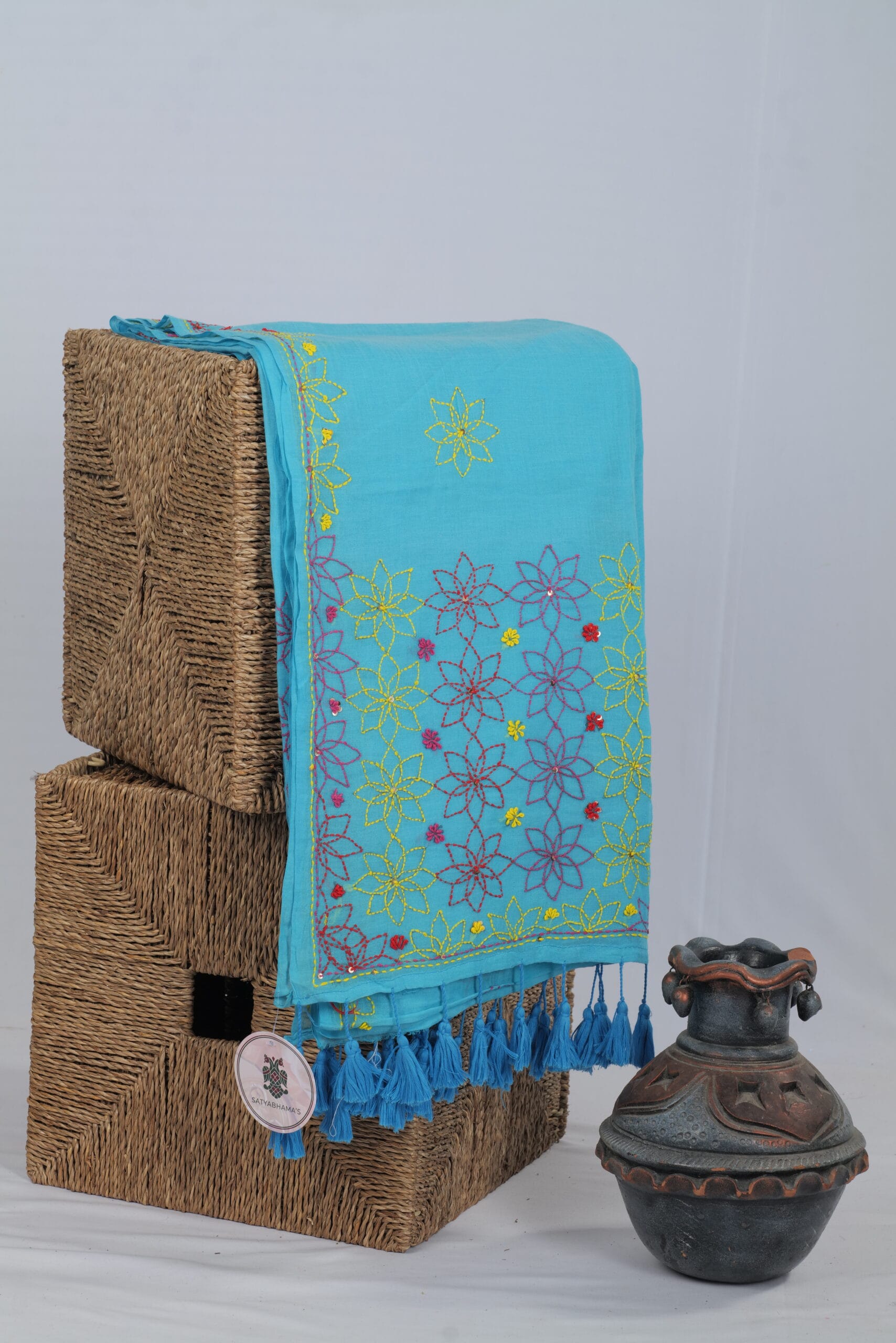 Mul Kantha Work Saree