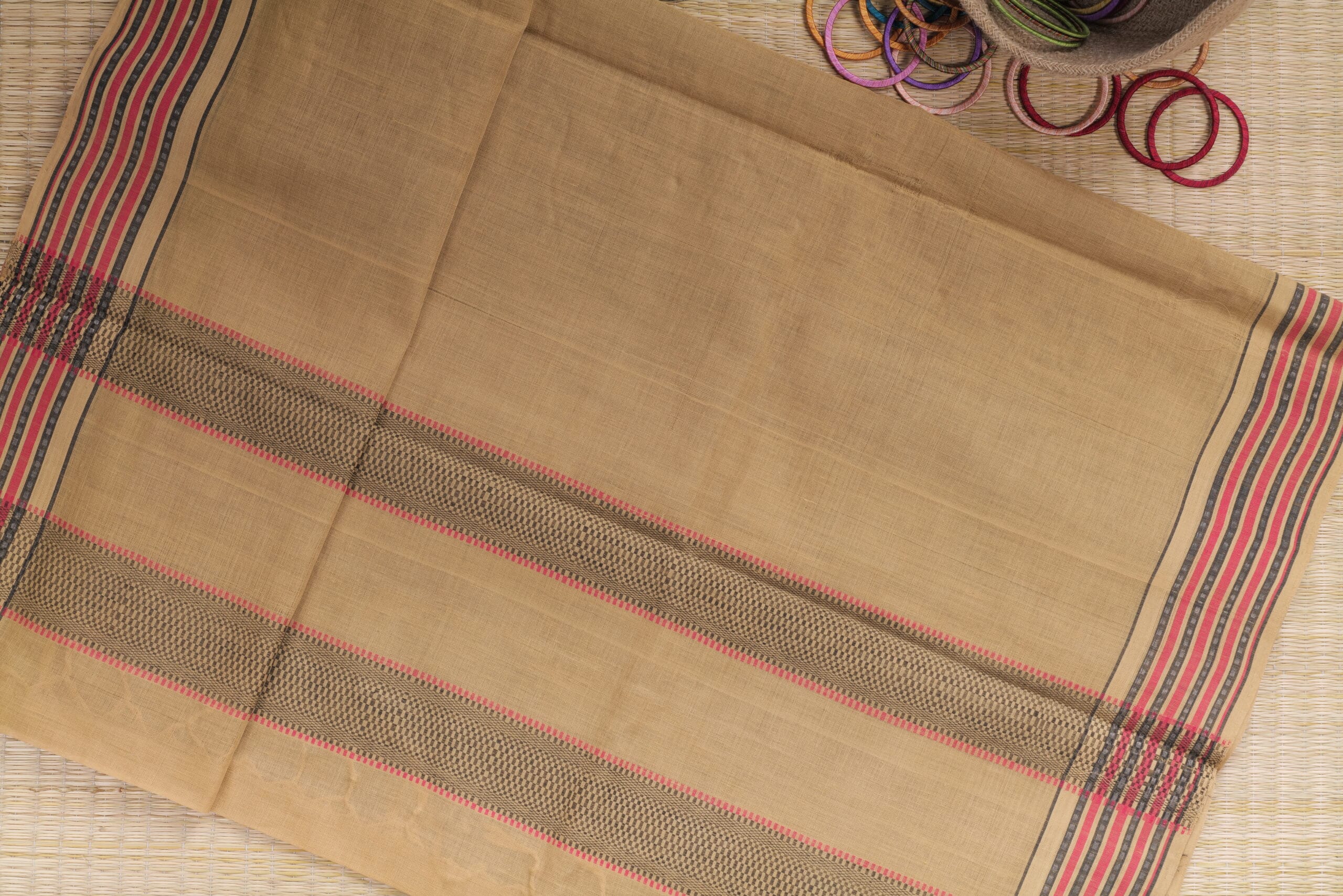handloom cotton saree - Image 2