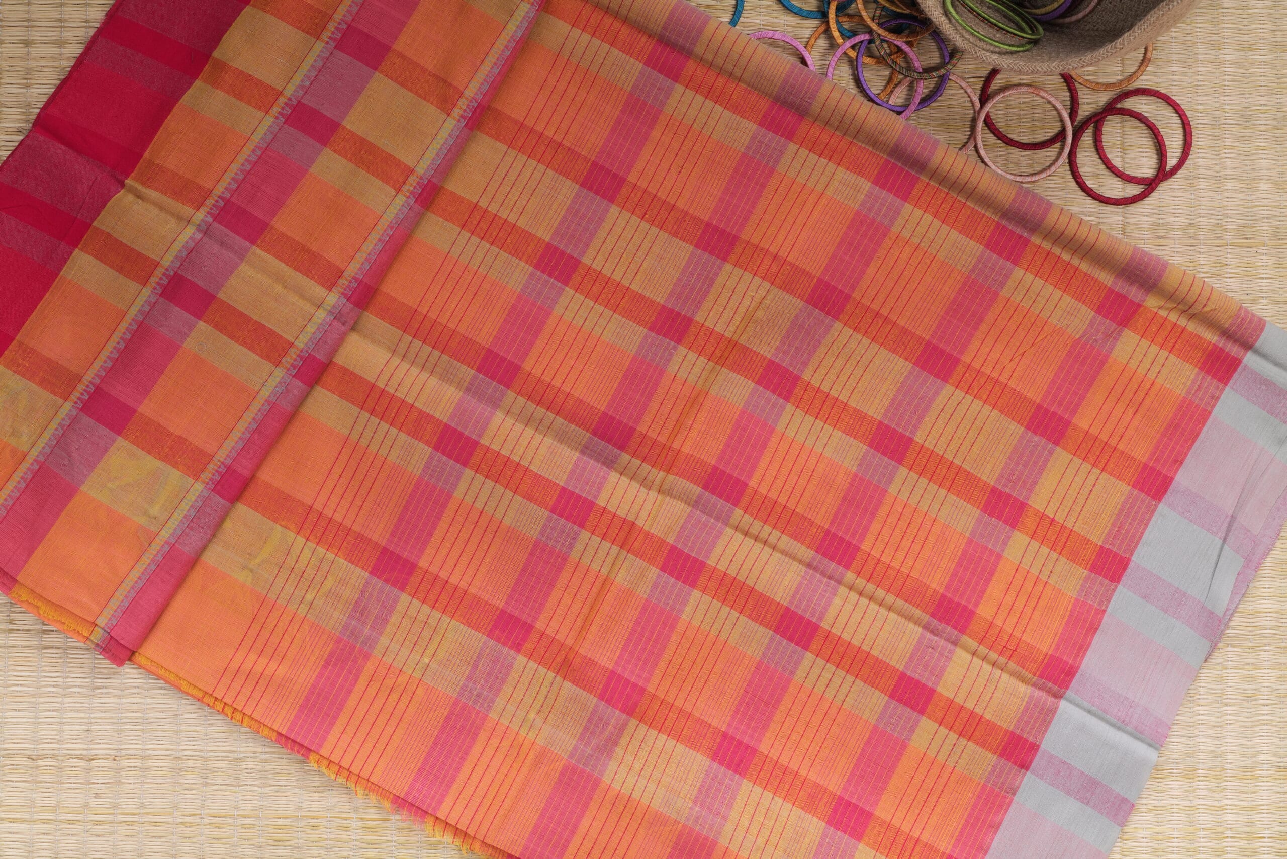 handloom cotton saree - Image 2