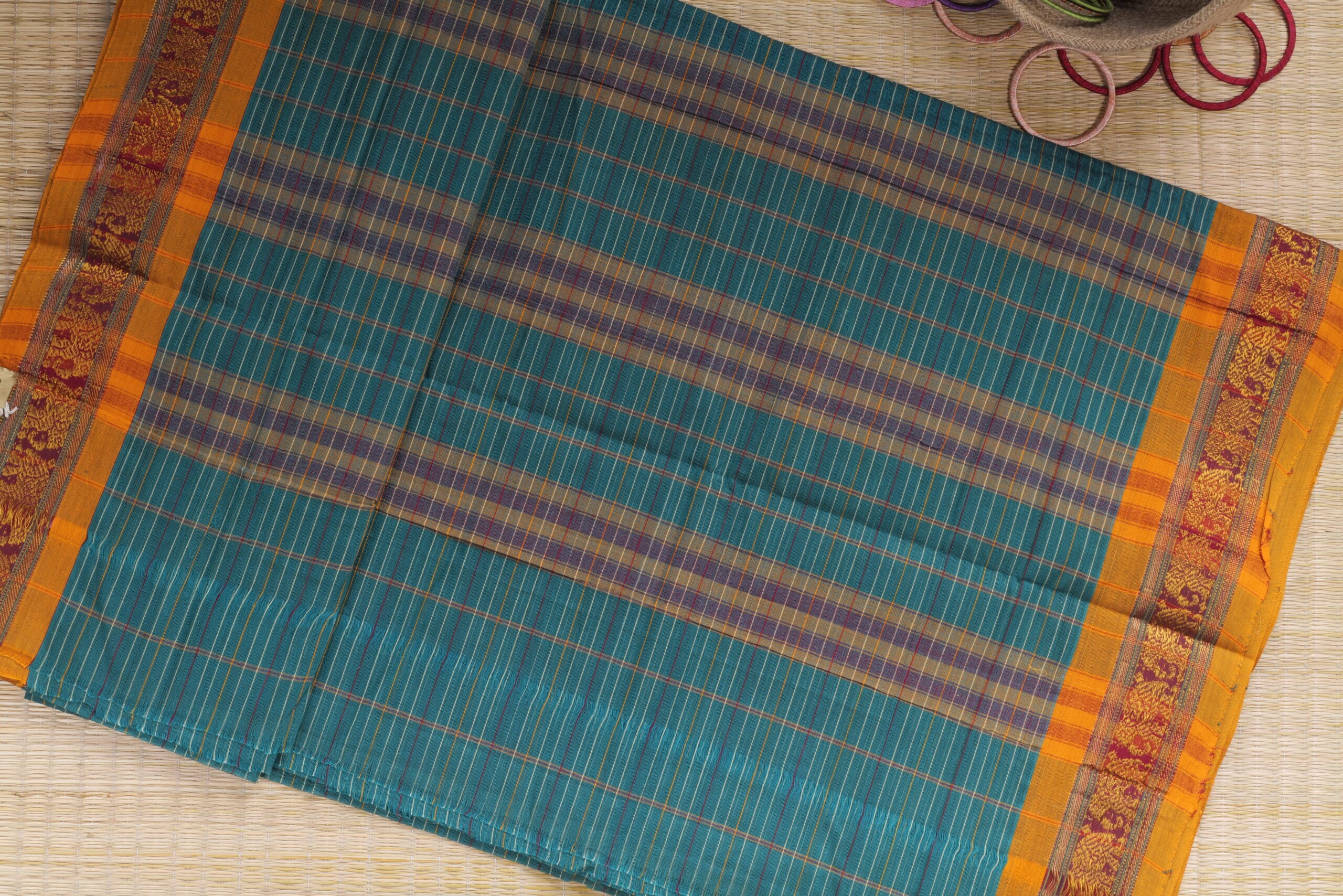 Handloom cotton saree - Image 2